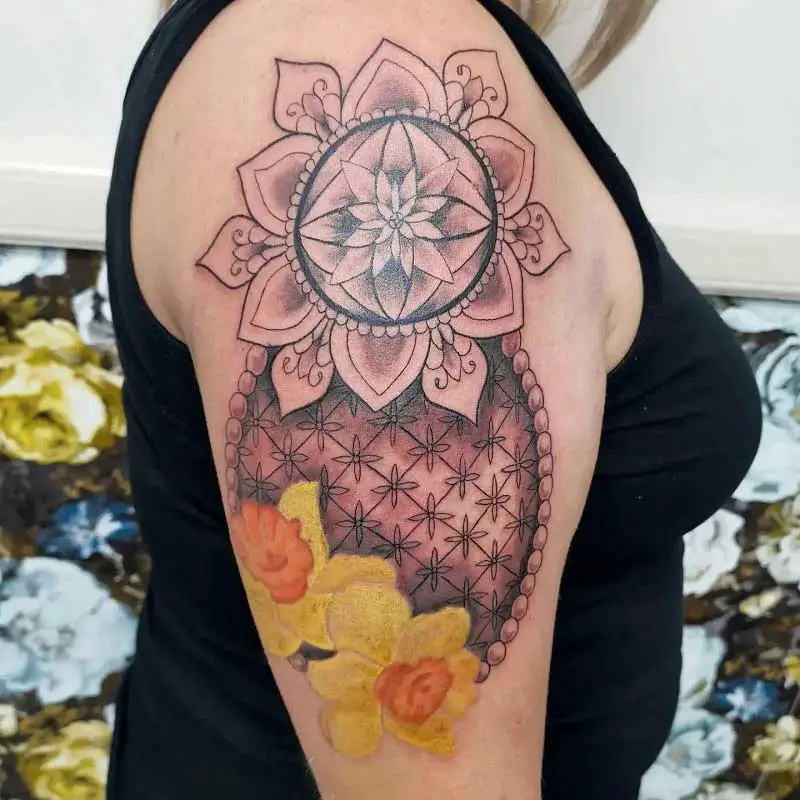 daffodil-mandala-tattoo-2