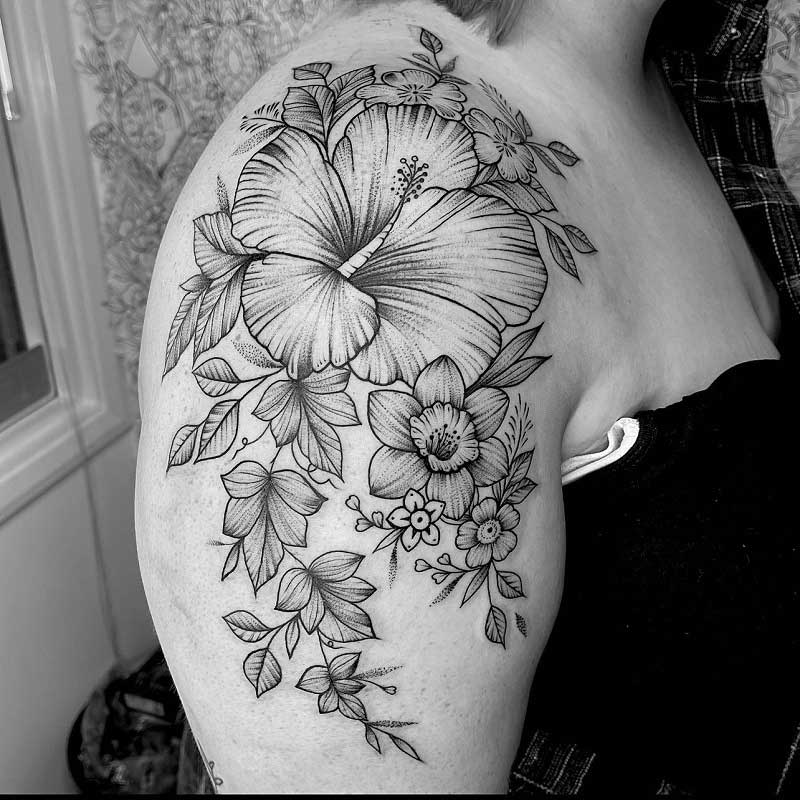 daffodil-shoulder-tattoo-1