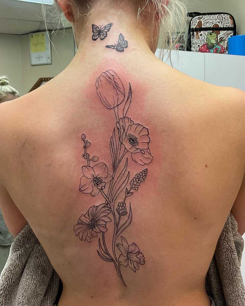 daffodil-spine-tattoo-2