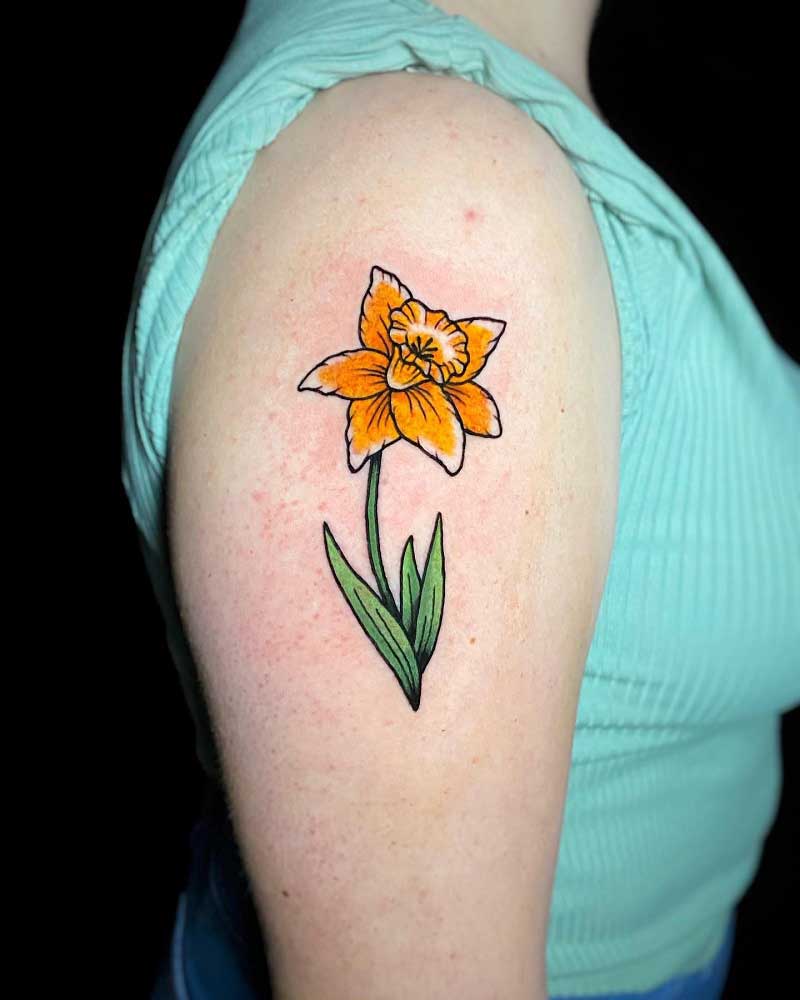daffodil-traditional-tattoo-1