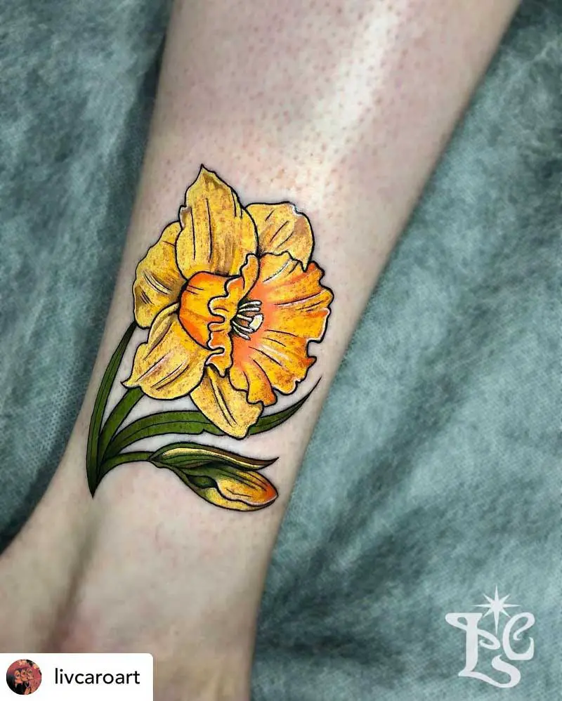 daffodil-traditional-tattoo-2