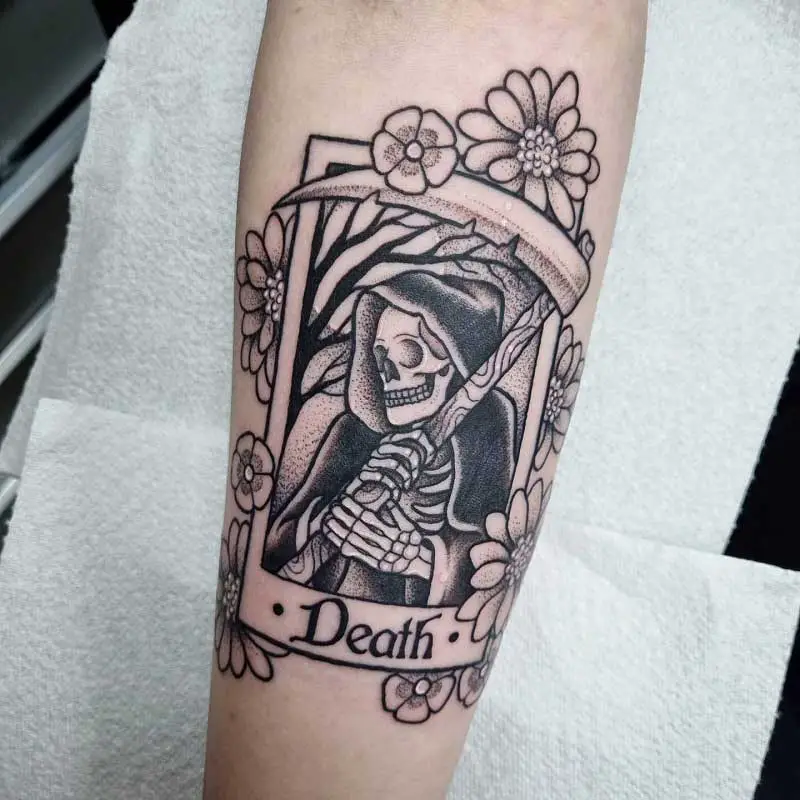 tarot card tattoo