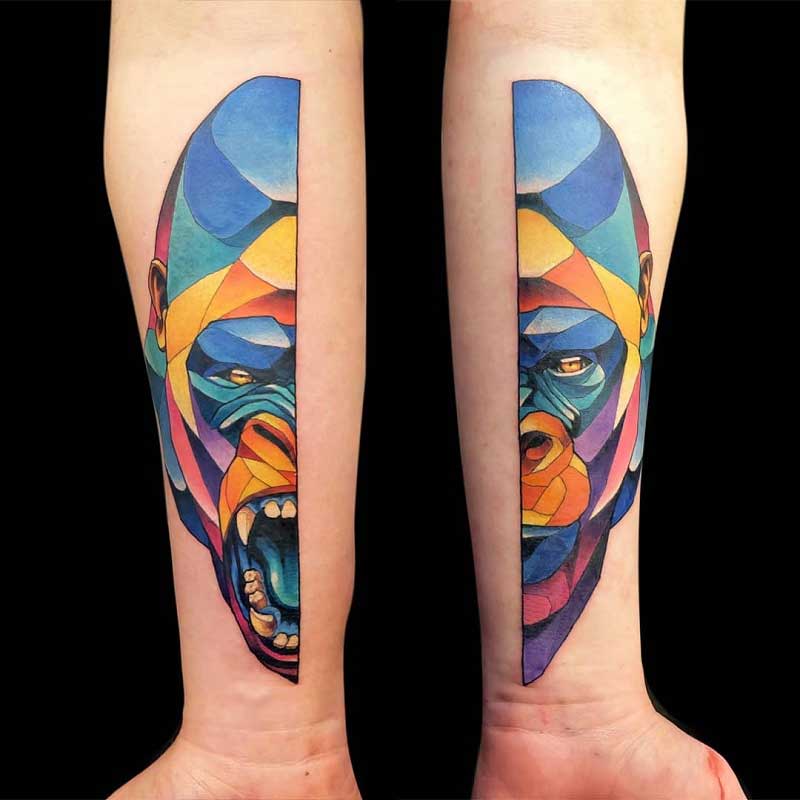 geometric-gorilla-tattoo-2