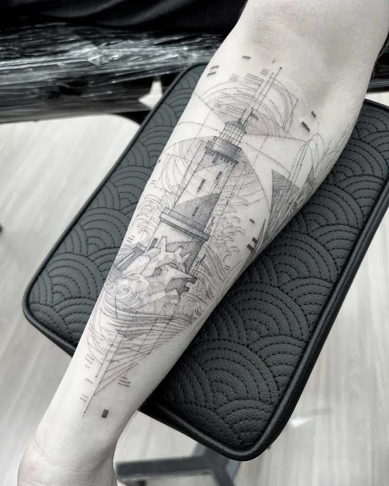 geometric-lighthouse-tattoo-2