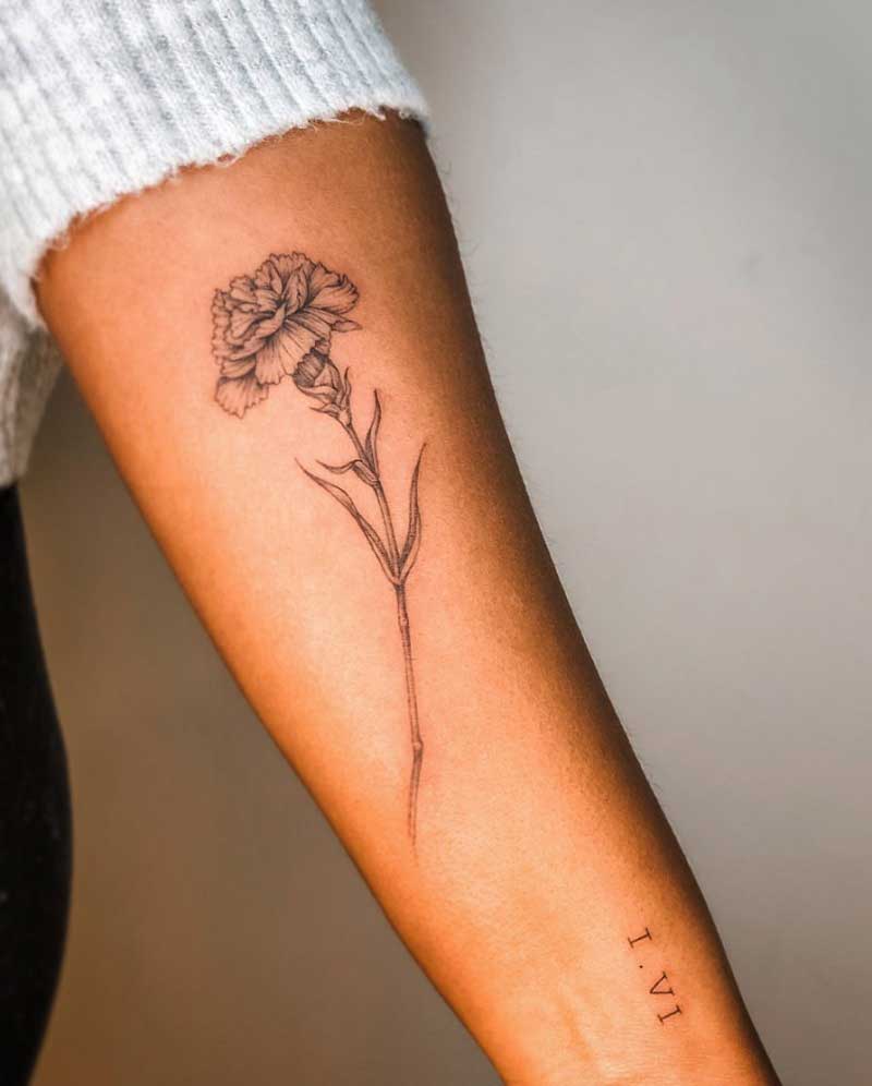 january-carnation-tattoo-3