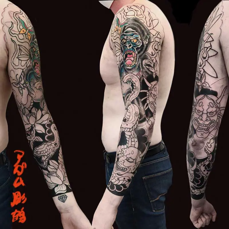 japanese-gorilla-tattoo-1