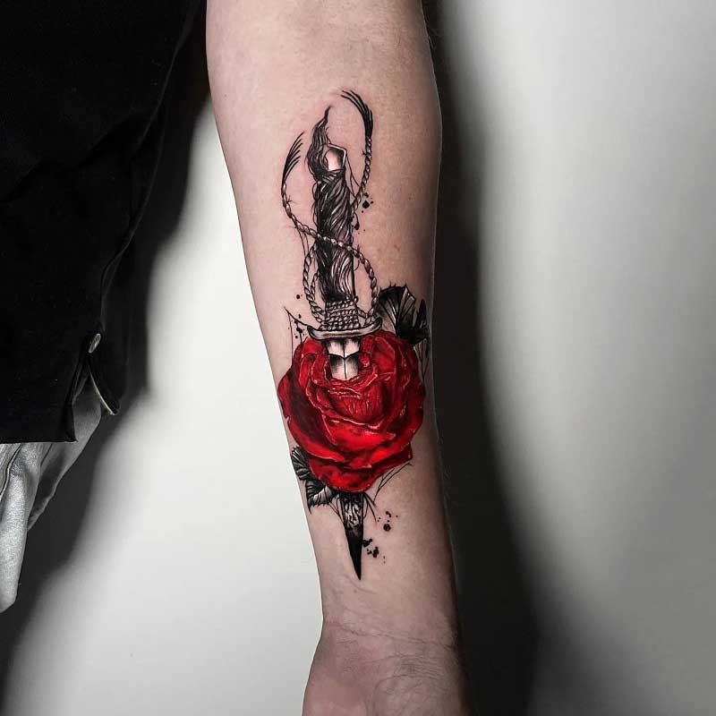 knife-rose-tattoo-1