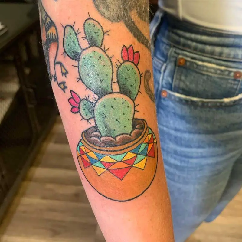 20 Prickly Pear Cactus Tattoos