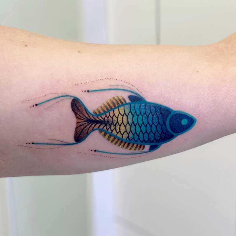 rainbow fish book tattoo