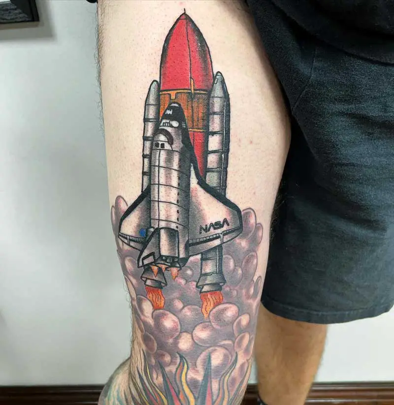 Spaceship Tattoo Ideas For The True Cosmos Lovers And Explorers