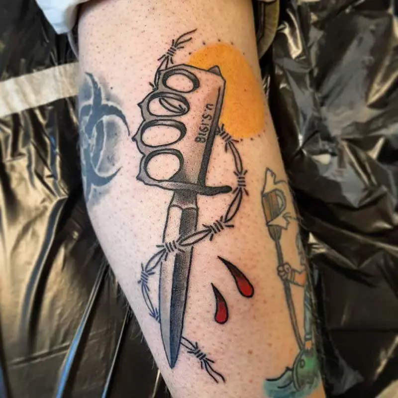 Grant Lubbock on Instagram  taker dagger for the homie Email the shop  to book your next black work stylized tattoo Done proudly with eternalink  here rbitattoo