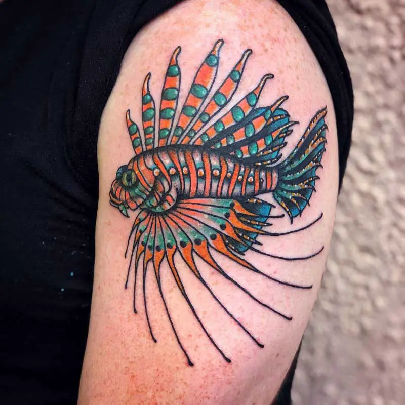 tropical fish by Michele Pitacco TattooNOW