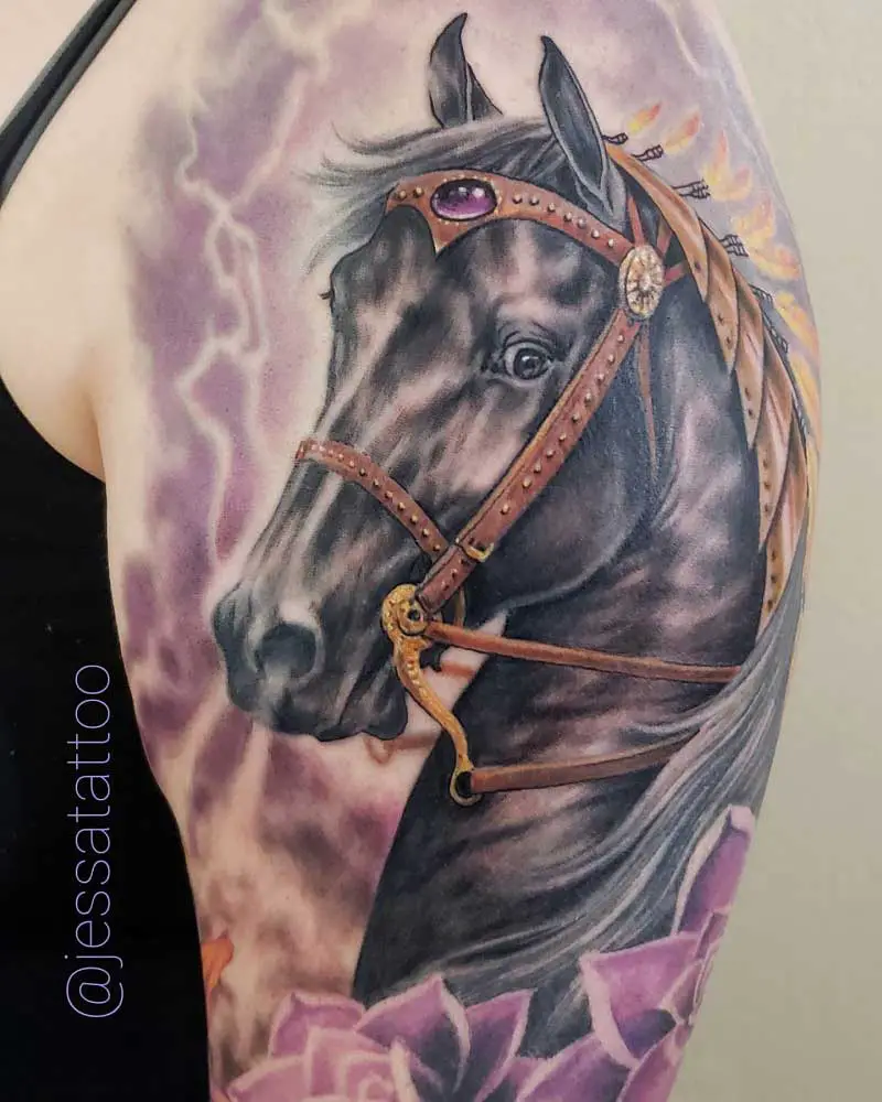 indian war horse tattoo