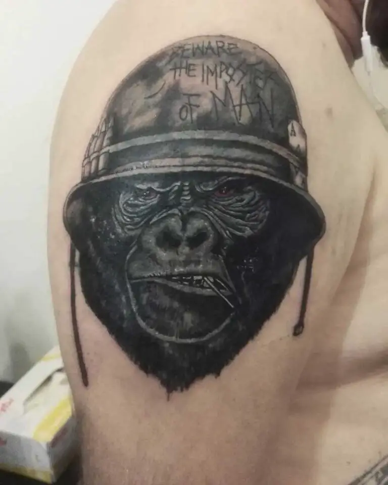 80+ Badass Gorilla Tattoos to Showoff Your Masculinity! Tattoos