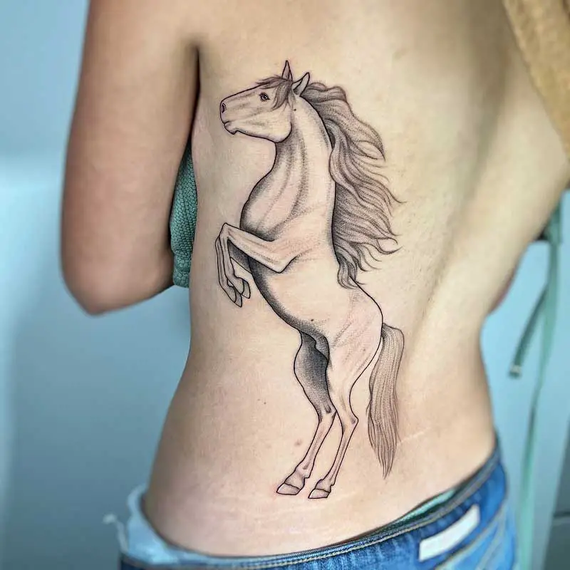 Bob Tyrrells Night Gallery  Tattoos  Body Part Chest Tattoos for Men   Shanes Horse