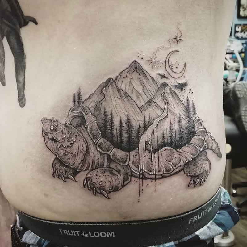 Alligator Snapping Turtle Tattoo 2