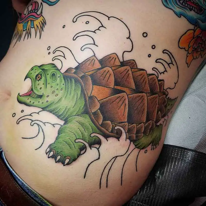 Alligator Snapping Turtle Tattoo 3