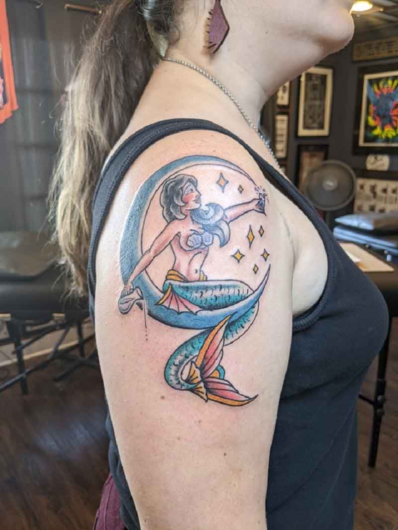 Aquarius Mermaid Tattoo 1