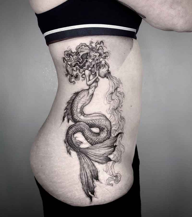 Aquarius Mermaid Tattoo 3