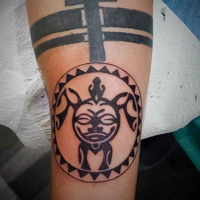 Aztec Turtle Tattoo 1