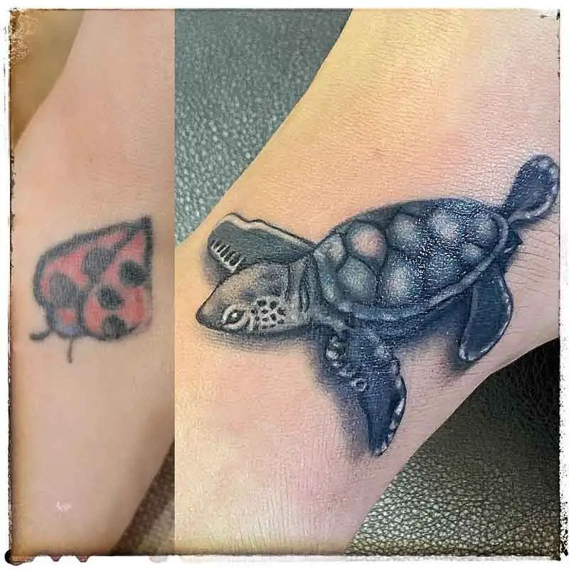 Baby Sea Turtle Tattoo 1