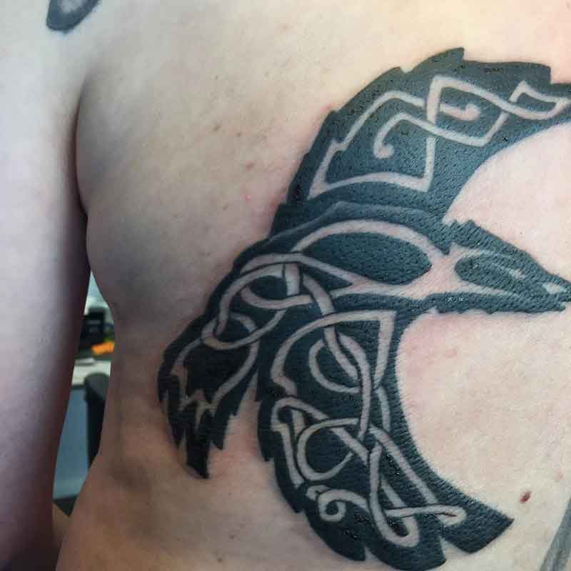 Celtic Viking Raven Tattoo 2