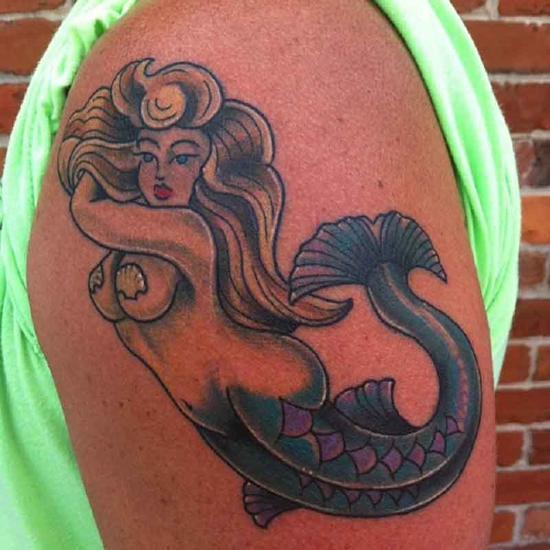 Electric Mermaid Tattoo 2