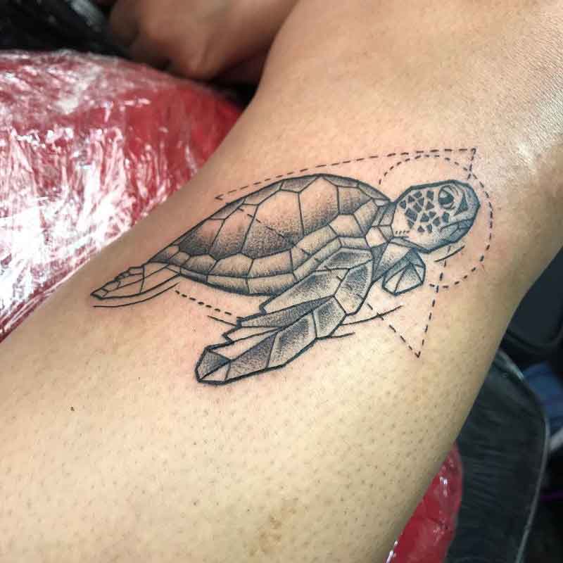 Geometric Turtle Tattoo 3