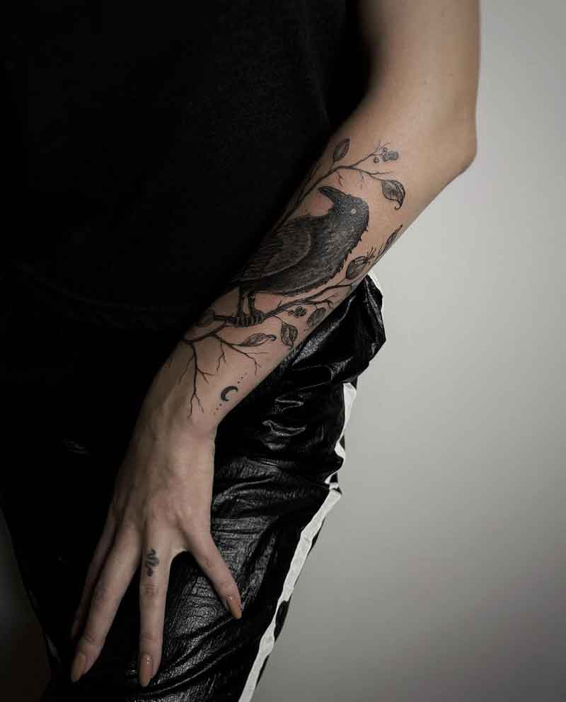 Gothic Raven Tattoo 3