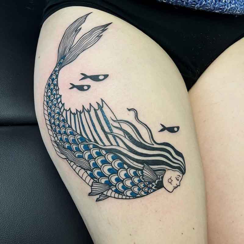 Japanese Mermaid Tattoo 1