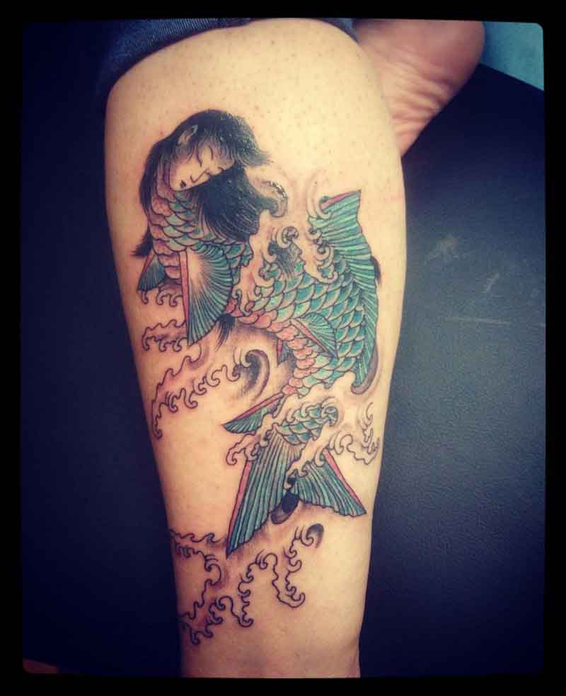 Japanese Mermaid Tattoo 2