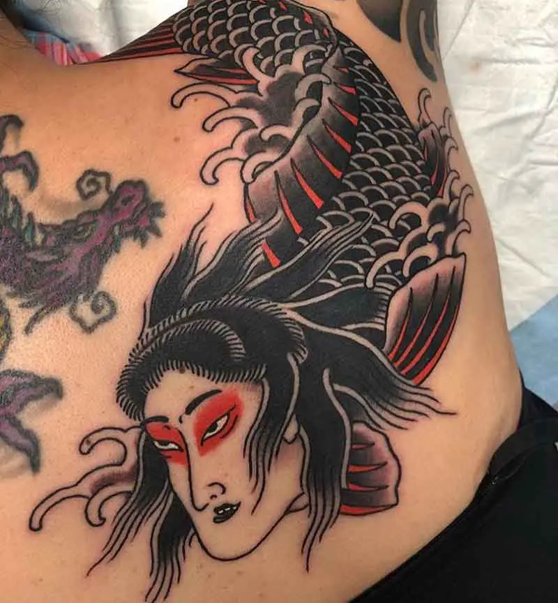 Japanese Mermaid Tattoo 3