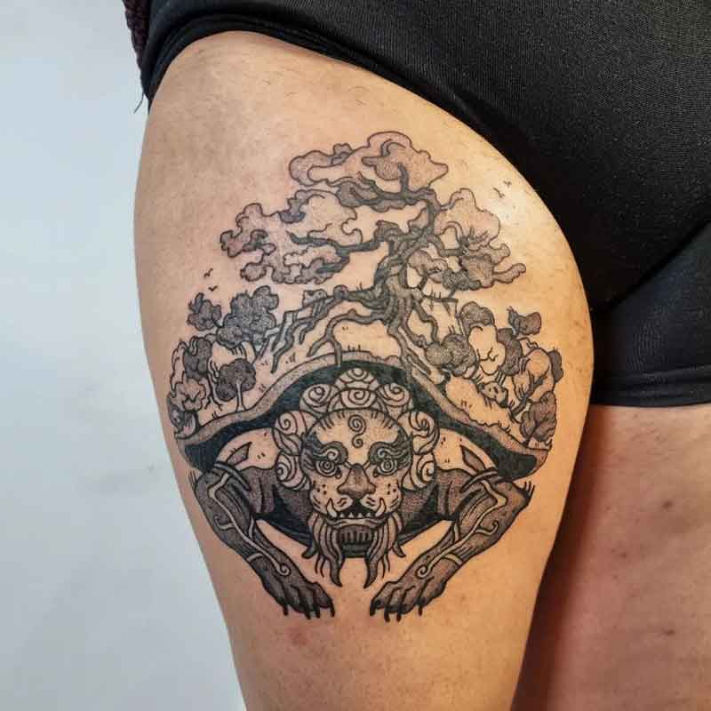 Lion Turtle Tattoo 1