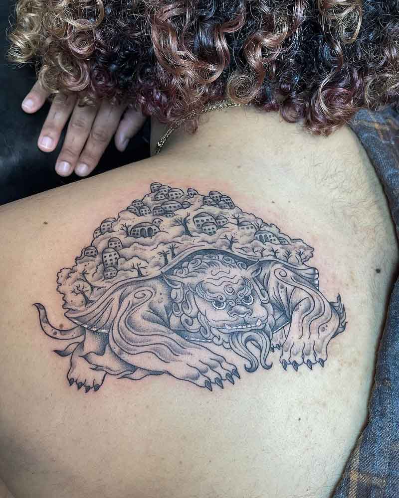 Lion Turtle Tattoo 3