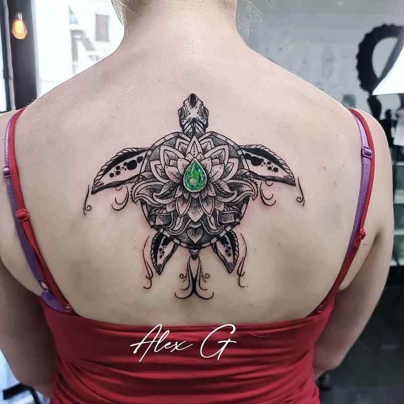 Mandala Turtle Tattoo 2