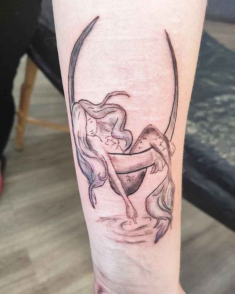 Mermaid Moon Tattoo 3