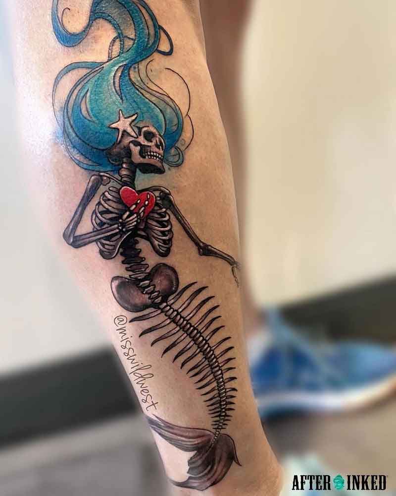 Mermaid Skull Tattoo 2