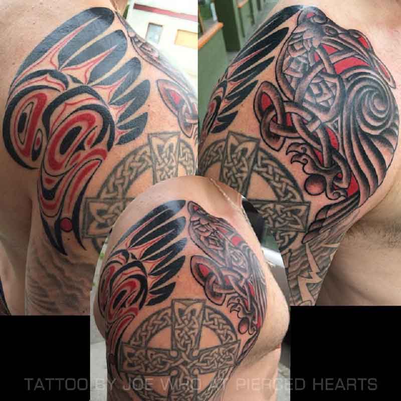 Native American Raven Tattoo 3