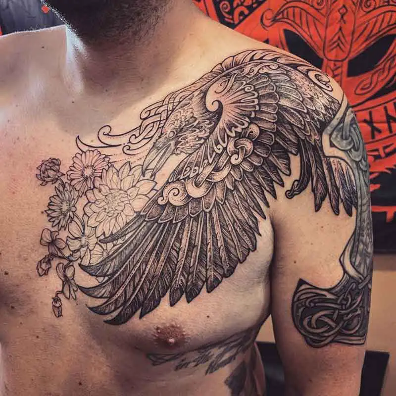 Norse Raven Tattoo 2