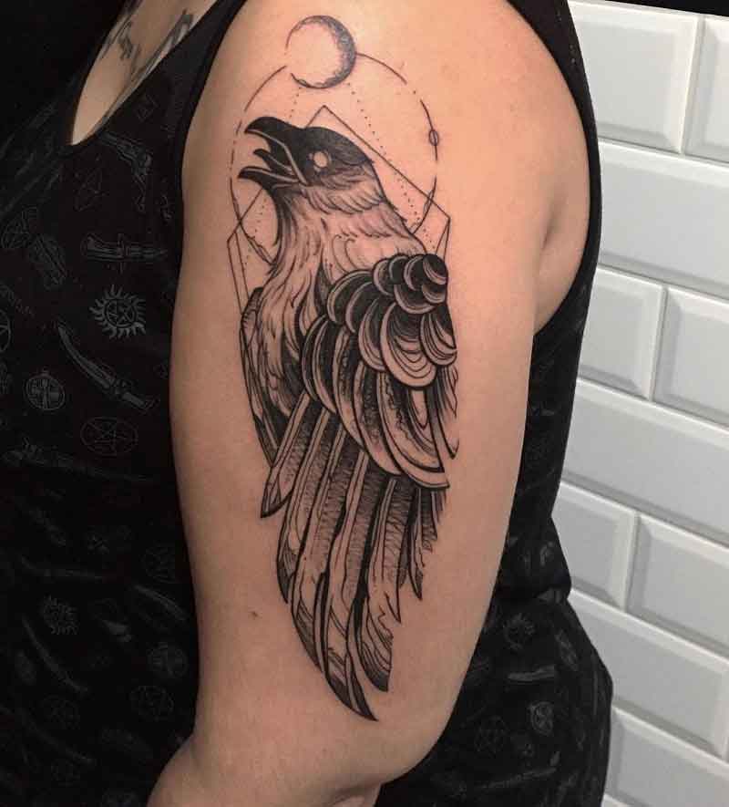 Odin Raven Tattoo 1