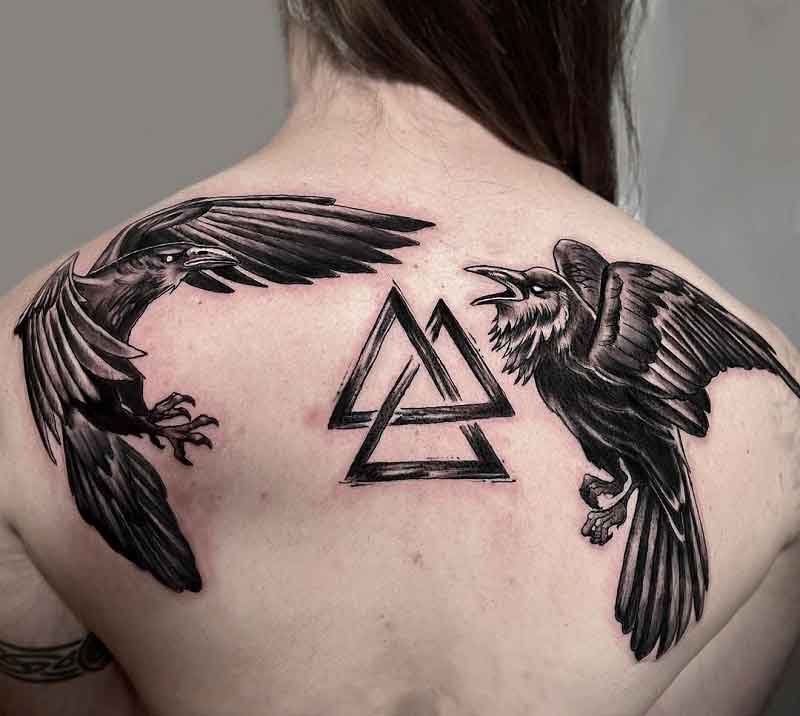 Raven Back Tattoo 2