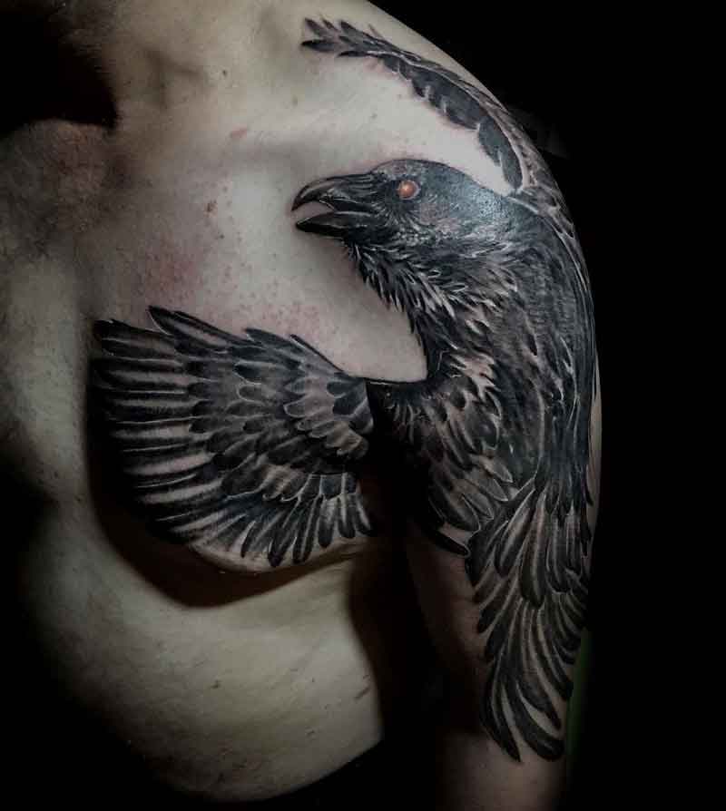 Raven Bird Tattoo 3