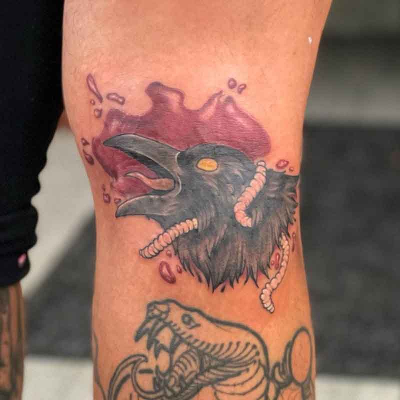 Raven Head Tattoo 2