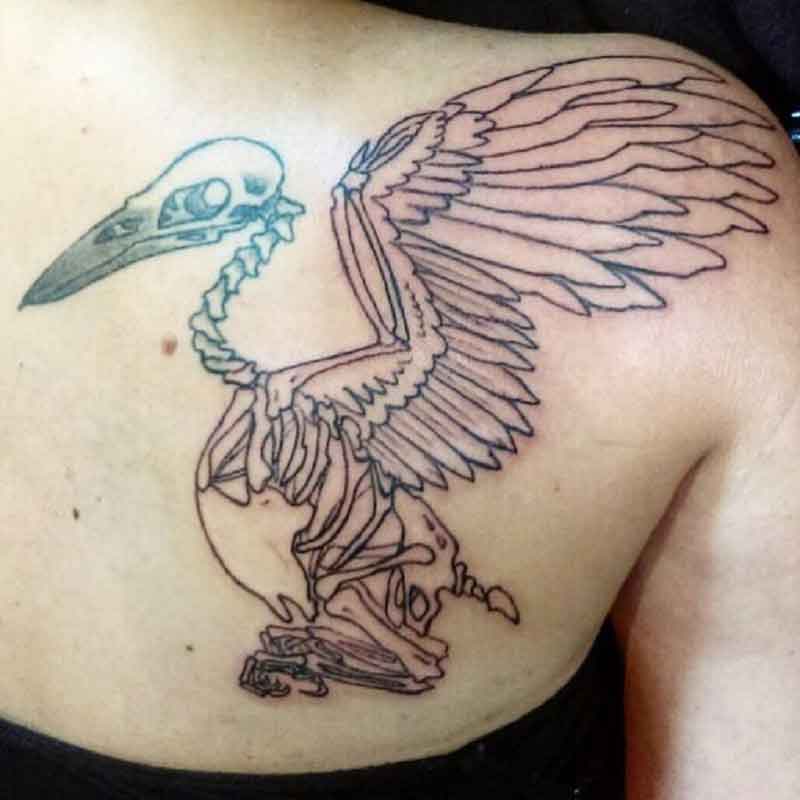 Raven Skeleton Tattoo 2