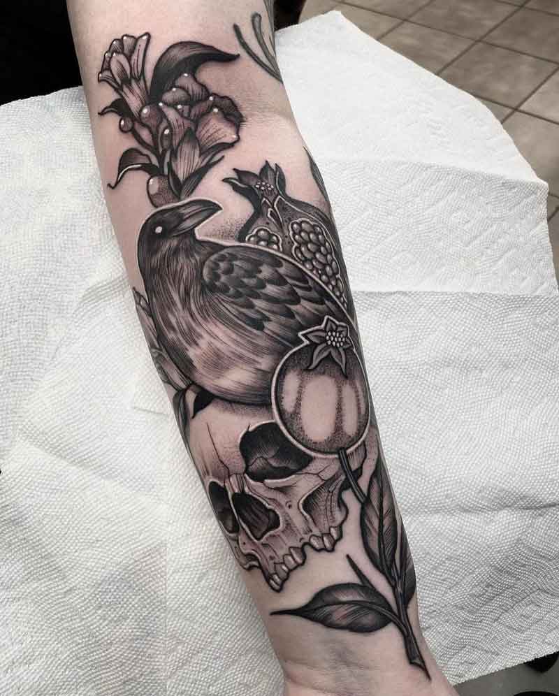 Raven Sleeve Tattoo 1