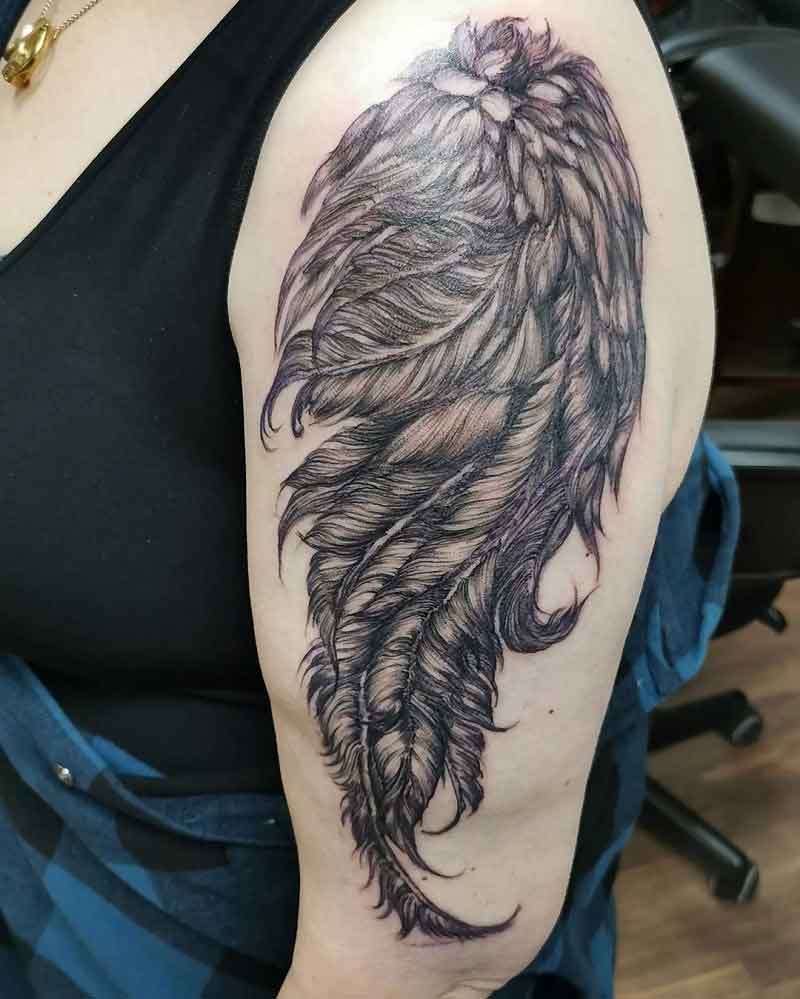 Raven Wing Tattoo 2