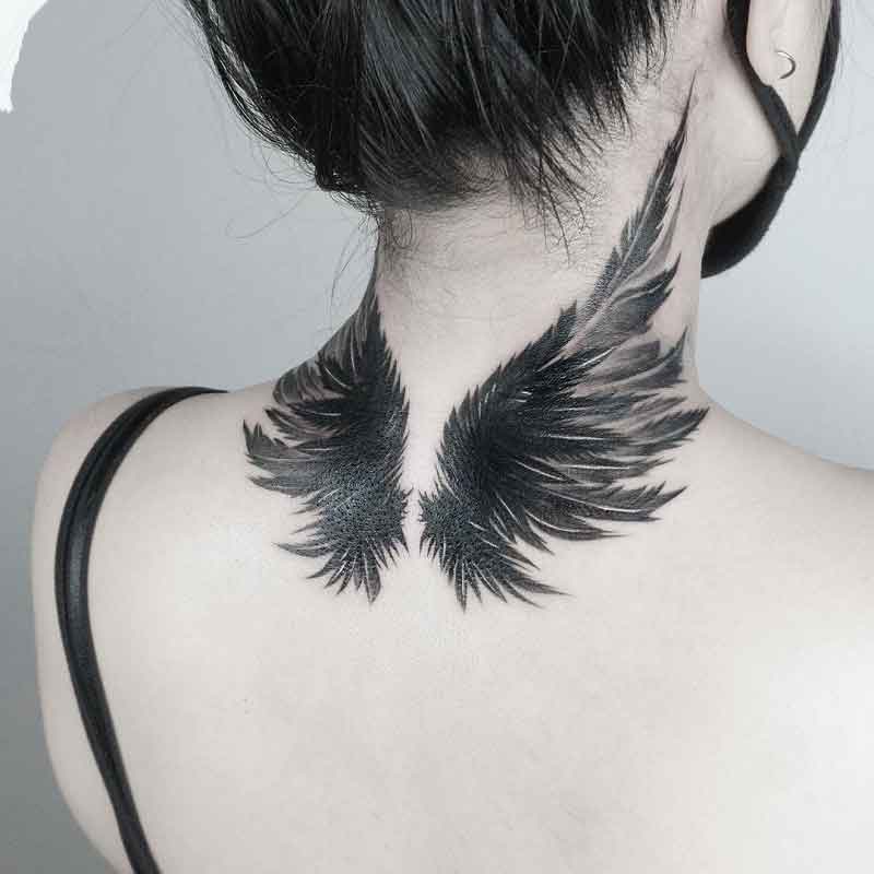 Raven Wing Tattoo 3