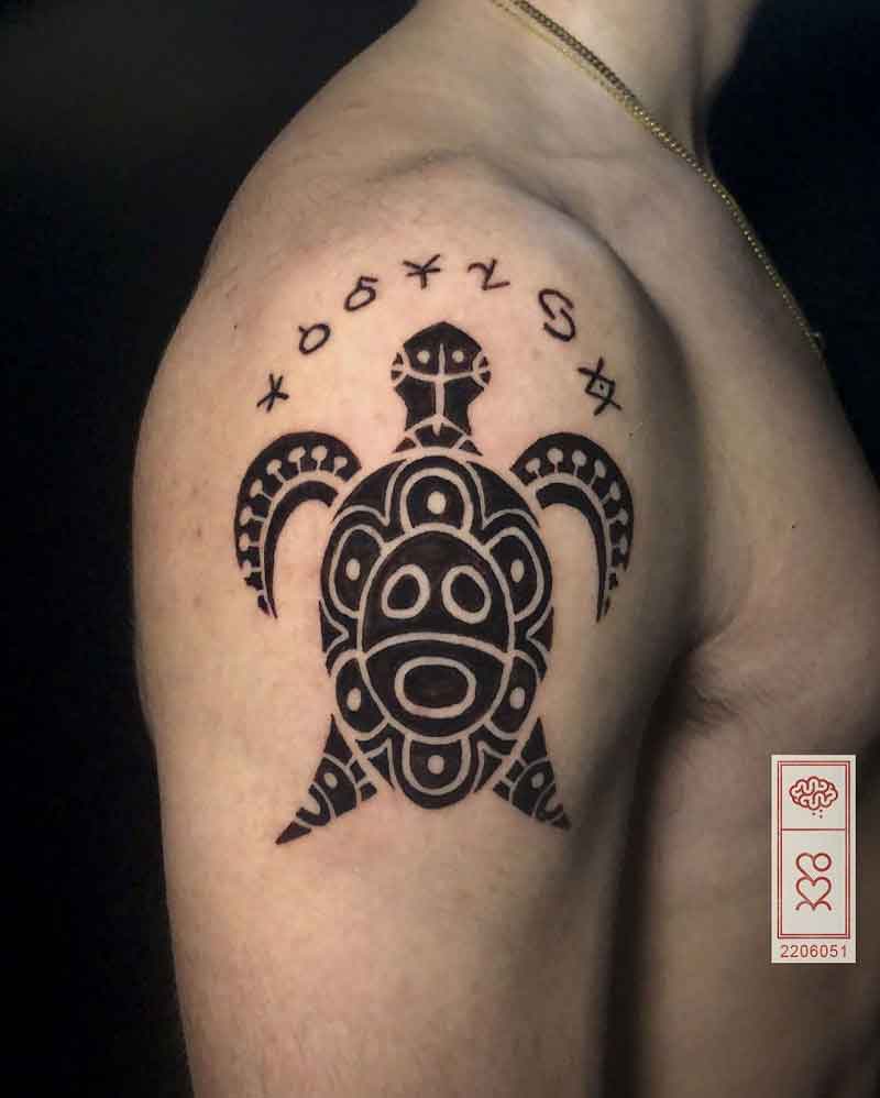 Taino Turtle Tattoo 2