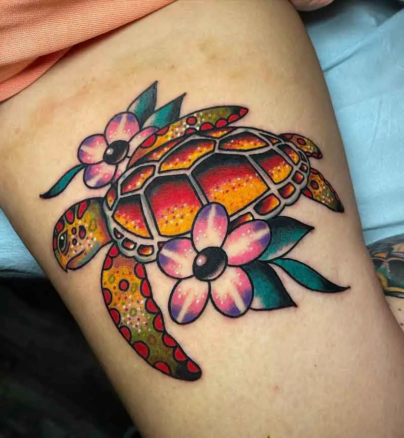 Traditional Turtle Tattoo 2