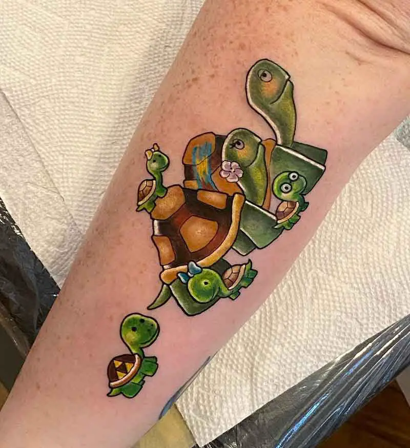 Turtle Family Tattoo 3